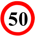Highways Speed Limit-50 KMPH Motorcycle