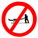 Hand carts prohibited