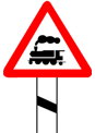 Unguarded railway crossing 50-100 meters