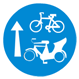 Compulsory cycle track